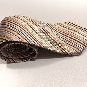 COUNTESS MARA TIE- Multi Copper/ Stripes